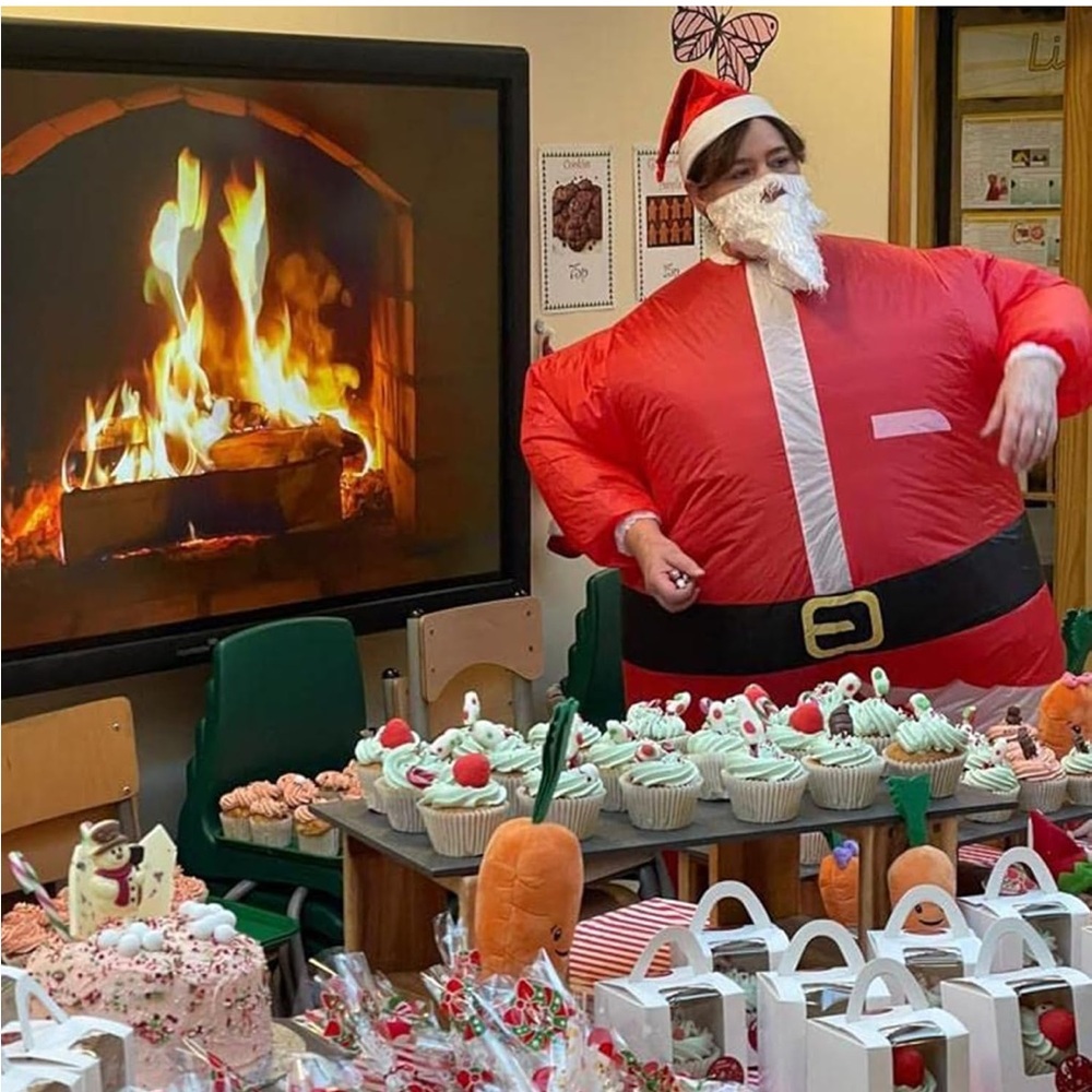 Santa Claus Costume adults, funny Christmas costume, inflatable, Christmas Party - Picture 5 of 5